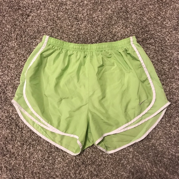 green nike shorts womens